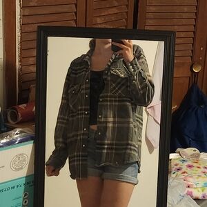 Womens Berne Apparel Flannel Shacket | Medium